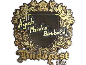 Sticker | mzinho (Gold) | Budapest 2025