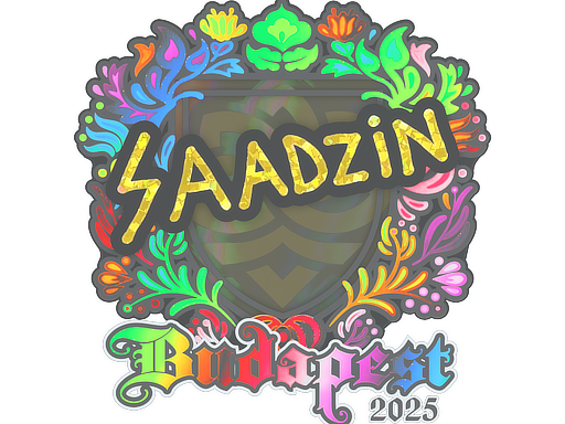 Sticker | saadzin (Holo) | Budapest 2025