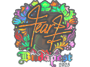 Sticker | fEAR (Holo) | Budapest 2025