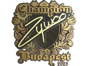 Sticker | ZywOo (Gold, Champion) | Budapest 2025