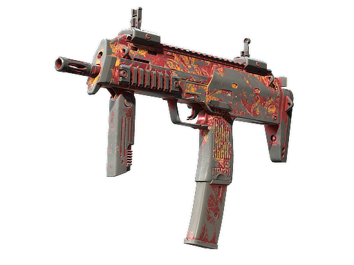 MP7 | Coral Paisley (Battle-Scarred)