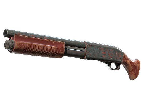 Sawed-Off | Crimson Batik (Battle-Scarred)