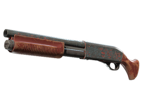 Sawed-Off | Crimson Batik (Battle-Scarred)