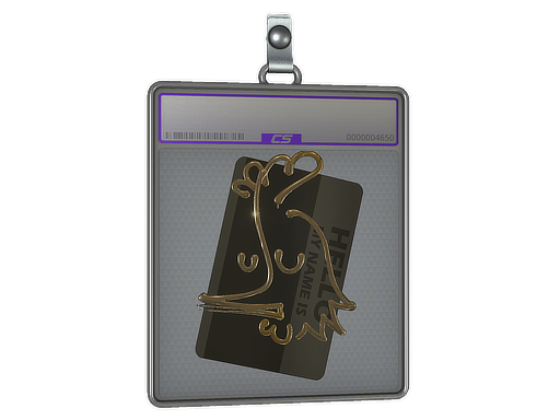 Sticker Slab | Hello AK-47 (Gold)