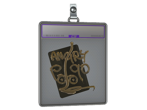 Sticker Slab | Hello P90 (Gold)