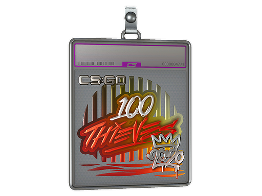 Sticker Slab | 100 Thieves (Foil) | 2020 RMR