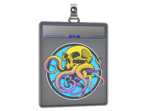 Sticker Slab | Sunset Ocean Tentaskull