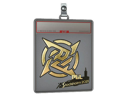 Sticker Slab | Ninjas in Pyjamas (Gold) | Stockholm 2021