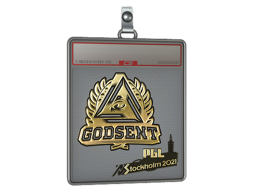 Sticker Slab | GODSENT (Gold) | Stockholm 2021