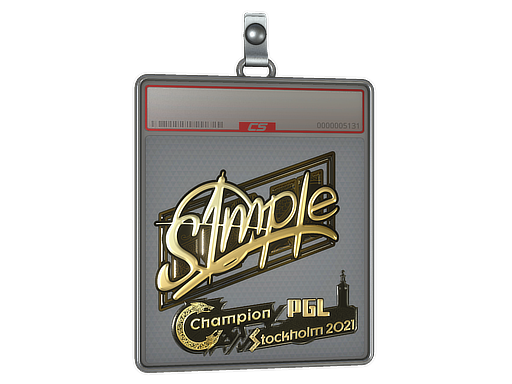 Sticker Slab | s1mple (Gold) | Stockholm 2021