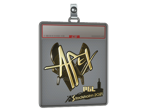 Sticker Slab | apEX (Gold) | Stockholm 2021