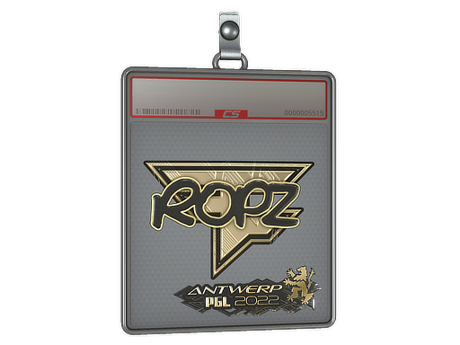 Sticker Slab | ropz (Gold) | Antwerp 2022