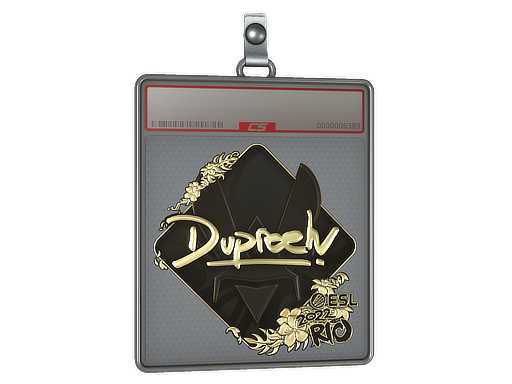 Sticker Slab | dupreeh (Gold) | Rio 2022