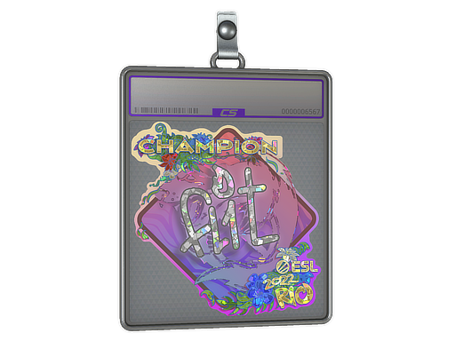 Sticker Slab | FL1T (Glitter, Champion) | Rio 2022