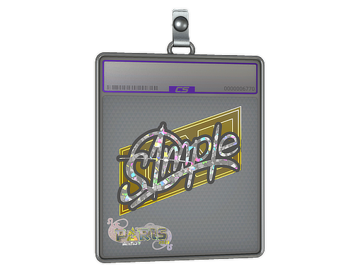 Sticker Slab | s1mple (Glitter) | Paris 2023