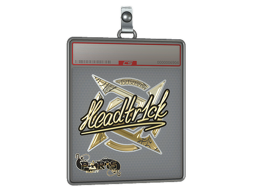 Sticker Slab | headtr1ck (Gold) | Paris 2023