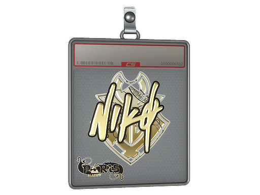 Sticker Slab | NiKo (Gold) | Paris 2023