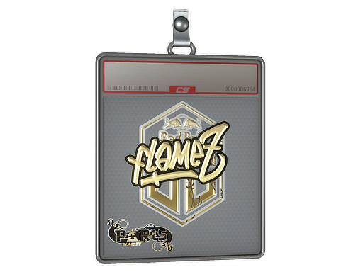 Sticker Slab | FlameZ (Gold) | Paris 2023