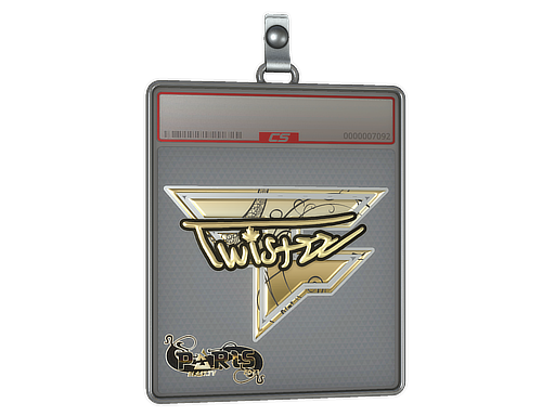 Sticker Slab | Twistzz (Gold) | Paris 2023