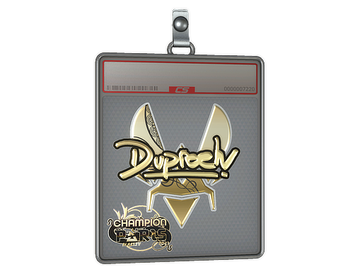 Sticker Slab | dupreeh (Gold, Champion) | Paris 2023