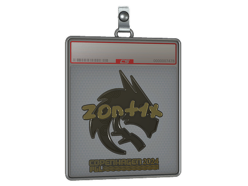 Sticker Slab | zont1x (Gold) | Copenhagen 2024