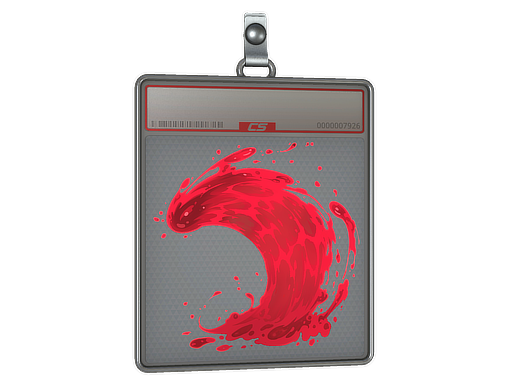 Sticker Slab | Ruby Wave (Lenticular)
