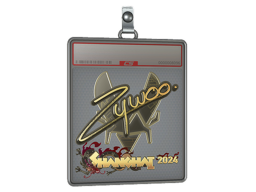 Sticker Slab | ZywOo (Gold) | Shanghai 2024