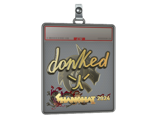 Sticker Slab | donk (Gold) | Shanghai 2024