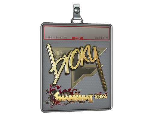 Sticker Slab | broky (Gold) | Shanghai 2024