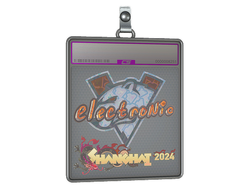 Sticker Slab | electronic (Holo) | Shanghai 2024