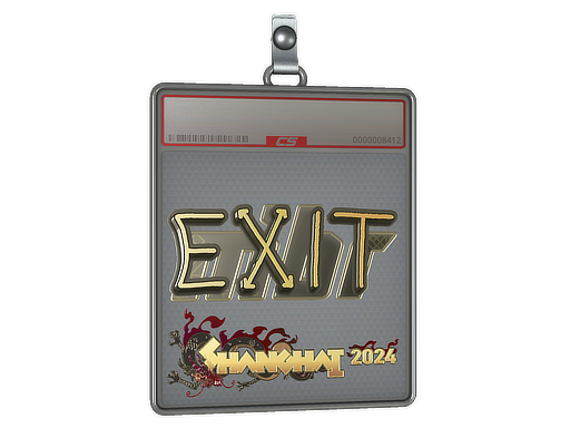 Sticker Slab | exit (Gold) | Shanghai 2024