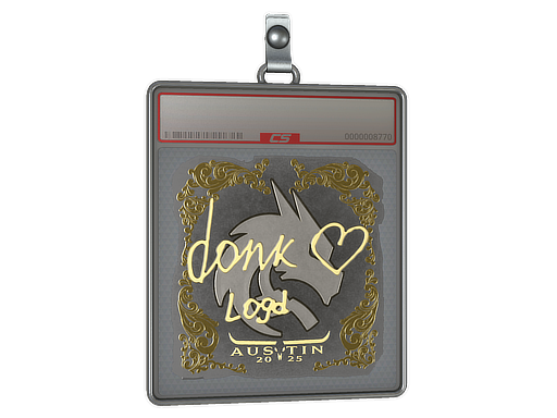 Sticker Slab | donk (Gold) | Austin 2025