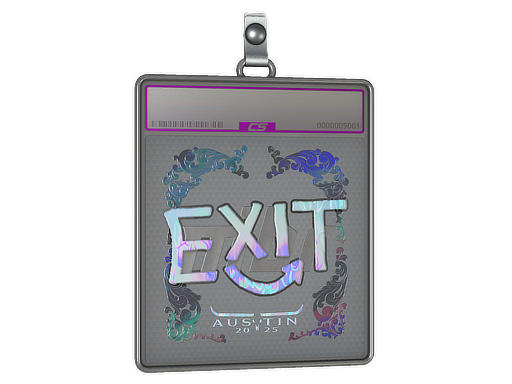 Sticker Slab | exit (Holo) | Austin 2025
