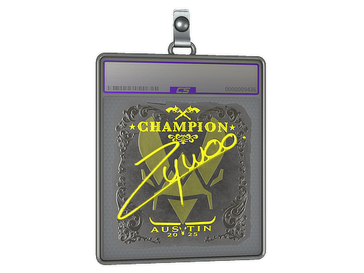Sticker Slab | ZywOo (Foil, Champion) | Austin 2025