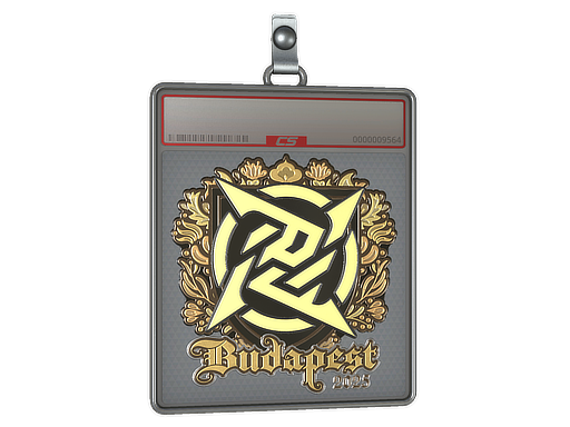 Sticker Slab | Ninjas in Pyjamas (Gold) | Budapest 2025