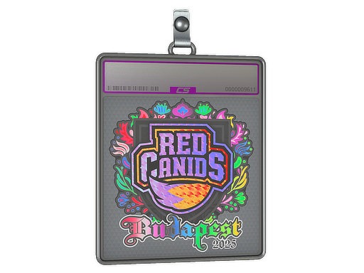 Sticker Slab | RED Canids (Holo) | Budapest 2025