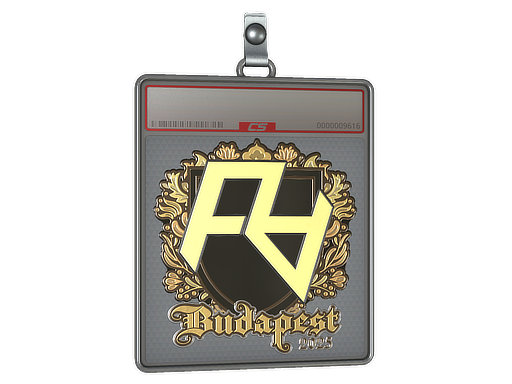 Sticker Slab | Rare Atom (Gold) | Budapest 2025