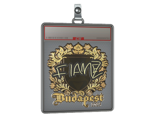 Sticker Slab | FlameZ (Gold) | Budapest 2025