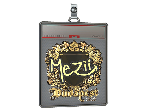 Sticker Slab | mezii (Gold) | Budapest 2025