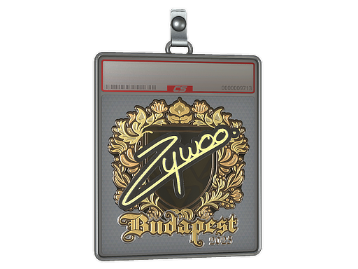 Sticker Slab | ZywOo (Gold) | Budapest 2025