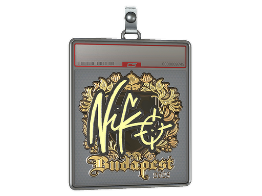 Sticker Slab | NiKo (Gold) | Budapest 2025