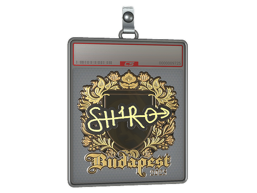 Sticker Slab | sh1ro (Gold) | Budapest 2025