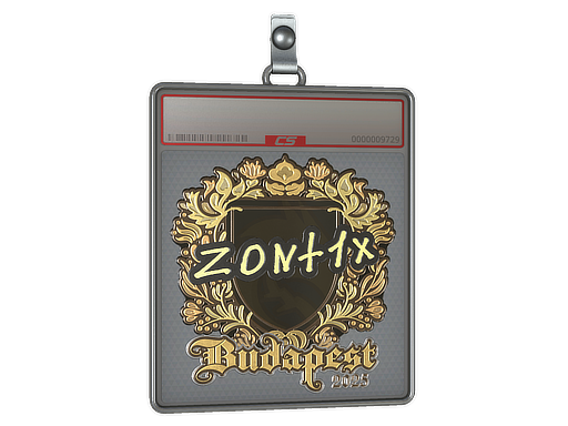 Sticker Slab | zont1x (Gold) | Budapest 2025
