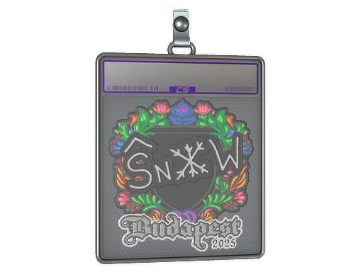 Sticker Slab | snow (Embroidered) | Budapest 2025