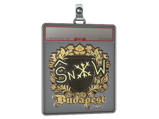 Sticker Slab | snow (Gold) | Budapest 2025