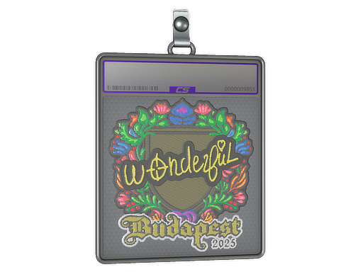 Sticker Slab | w0nderful (Embroidered) | Budapest 2025
