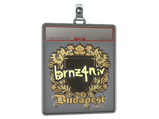 Sticker Slab | brnz4n (Gold) | Budapest 2025