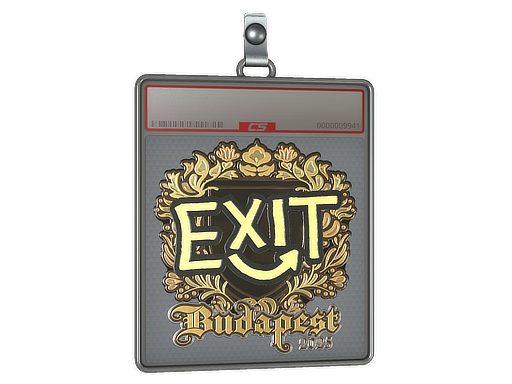 Sticker Slab | exit (Gold) | Budapest 2025