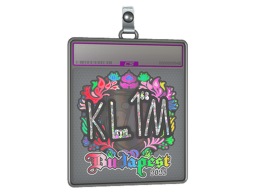Sticker Slab | kl1m (Holo) | Budapest 2025