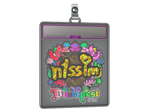Sticker Slab | n1ssim (Holo) | Budapest 2025